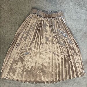 fab'rik Shimmering Bronze A-Line Skirt